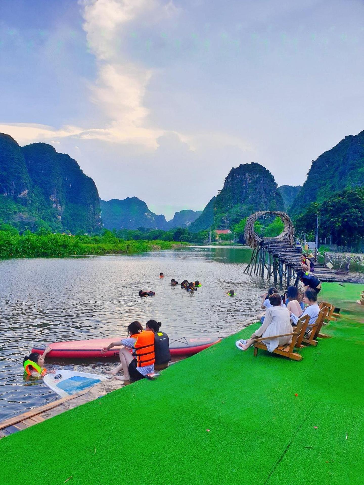Quoc Khanh Bamboo Homestay نينه بينه المظهر الخارجي الصورة